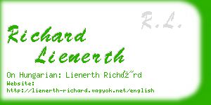 richard lienerth business card